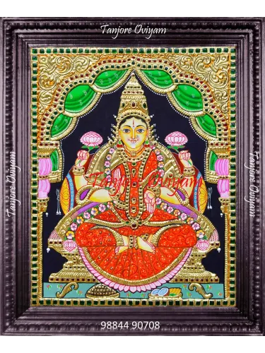 Traditional Lakshmi Tanjore Painting